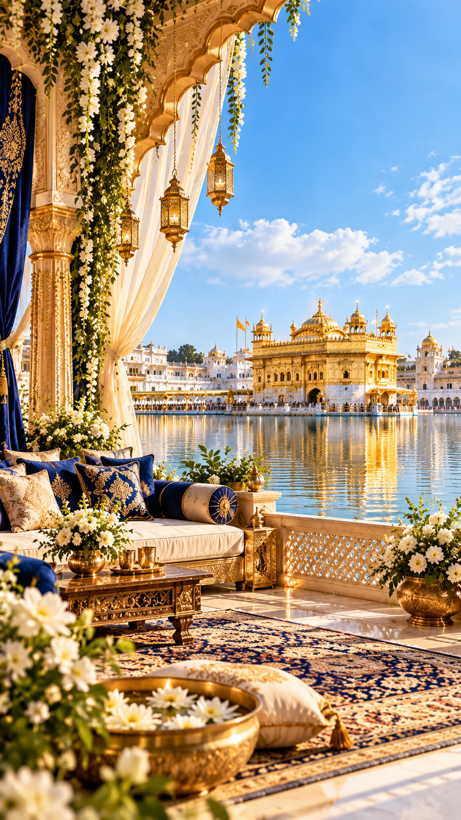 Golden Temple Wedding Invitation